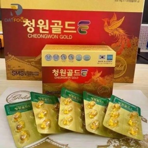 CHEONGWON GOLD Tinh Dầu Thông Chính Phủ 120 Viên HỘP ĐỎ (Thùng 10 Hộp) Chính Hãng Hàn Quốc